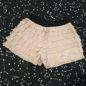Light pink tiered forever 21 shorts size xs